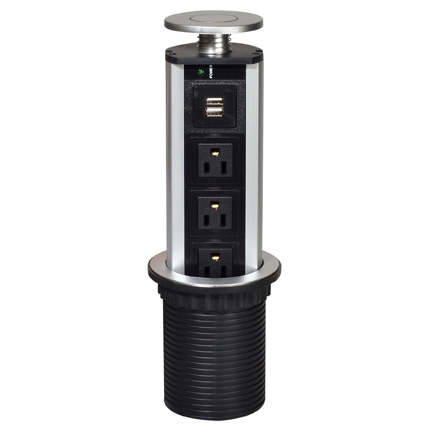 Ahyuan Pulling Pop Up USB Outlet, Tabletop Safe Hidden Outlet for Office, Meetin