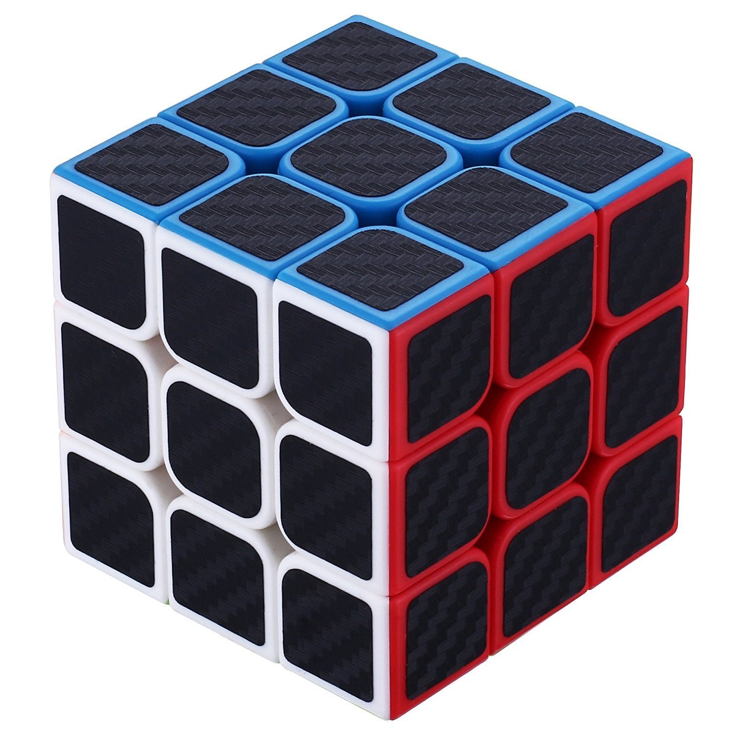 Professional Speed Magic Cube Carbon Fibre Stickers 3x3,